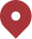 Red location pin icon with a black center on a transparent background